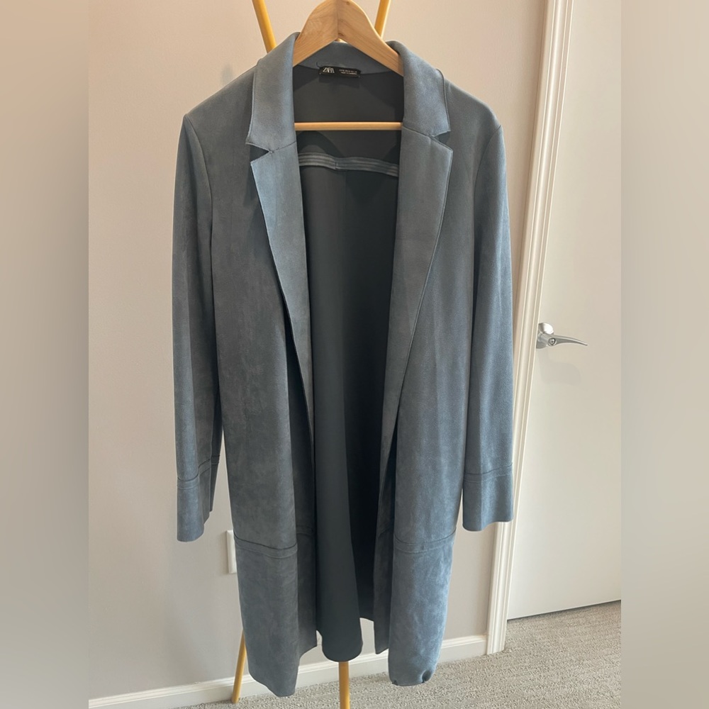 Casual Suede Trench